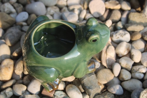 Kleiner frosch aus keramik zum - kleiner,