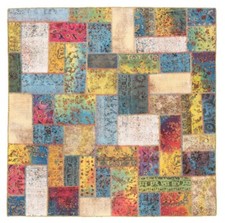Patchwork relief hand - patchwork, hand-knotted