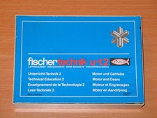 FISCHERTECHNIK LERNBAUKASTEN U-T2, DUNKELROT, MOTOR, KOMPLETT OVP  RAR