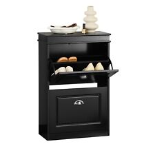 B-waren Schuhkipper Schuhschrank mit 2 Klappen Schuhregal FSR78-SCH-bwaren