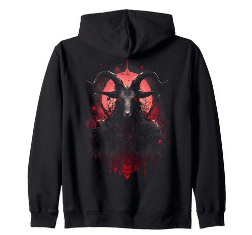 Gothic kapuzenjacke baphomet - gothic,