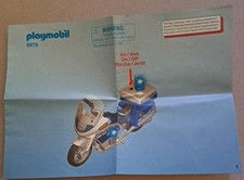 Playmobil 6876 Motorrad Polizei mit Blinklicht, nur Anleitung