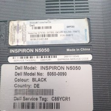 DELL Inspiron N5050 Notebook*OHNE   HDDErsatzteil DEFEKT mit Netzteil und Akku