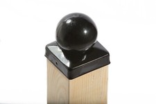 Pfostenkappe SCHWARZ 9x9 cm