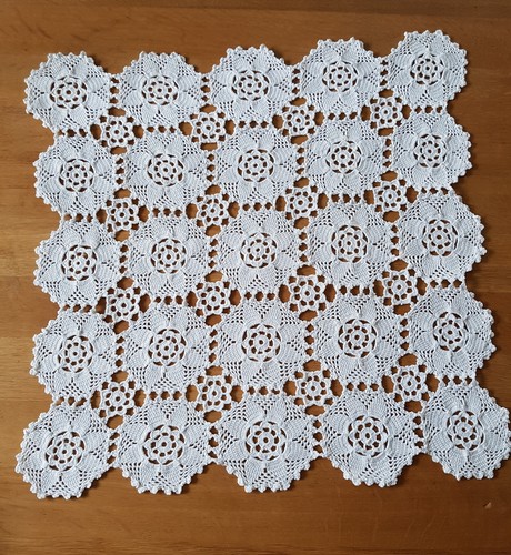 Häkeldecke weiß - , (handarbeit)