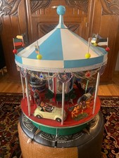 Großes Spielzeug Karussell 50 Jahre mit Kurbelantrieb Blechspielzeug