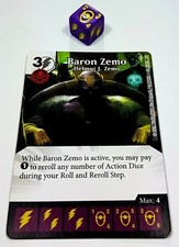 ®WIZKIDS Dice Masters MARVEL™ Common Card BARON ZEMO Helmut J. Zemo + Würfel