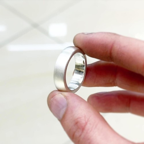 Solider schwerer 999 - ring, aus