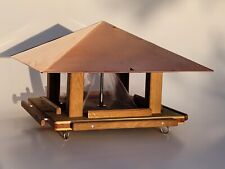 Vogelfutterhaus mit Silo Eiche