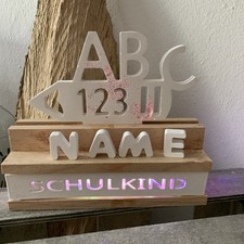 Einschulung-Holzbox mit Namen
