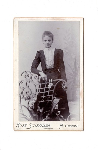 Cdv foto damenportrait - foto, /