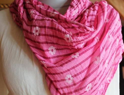 Baumwoll seiden tuch pink - baumwoll/seiden, tuch;