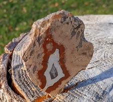 Achat ,WaldhambachAnschliff-Endstück,Fund ca. 1980 aus meiner Sammlung,