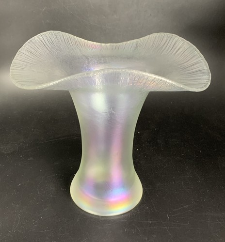 Glas vase eisch irisierende - glas, vase;