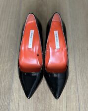 Mango Pumps High Heels Lack Leder Keilabsatz Schwarz 36