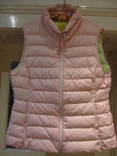 Ärmellose Daunen-Steppweste "WITTY KNITTERS" rosa (grün gefüttert), Gr. XL, NEU!