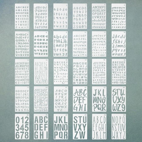 Stk buchstaben schablonen - stk.,
