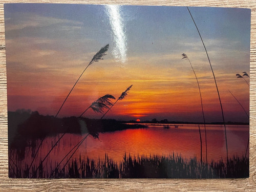 Ansichtskarte sonnenuntergang - ansichtskarte,,