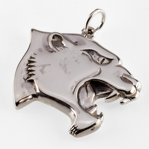 Sterlingsilber panther büste - sterlingsilber,