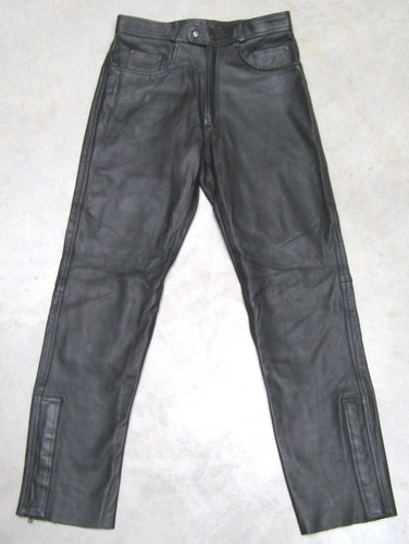 Lederjeans mit schlag rv - lederjeans, &