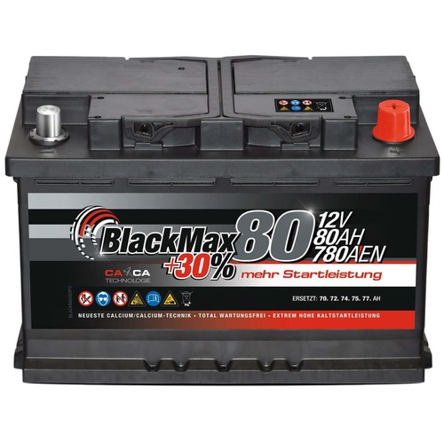 Autobatterie 12v 80ah - 12v, blackmax