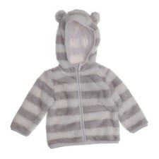 Topomini, Fleecejacke, Unisex (Kinder), Größe: 68, Grau/Weiß #zKS