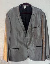 Herren Anzug Men+ von Happy Size silber Gr. 64 / 30