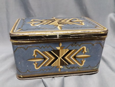 alte Blechdose Design Graphik Tee Kaffee Keks ca. 1930er