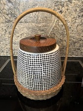 Alter Bowle Behälter  Korb Kelle SCHRAMBERG MAJOLIKA PEPITA 50er Vintage SMF