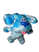 Blues Clues Plüsch Hund Blau Schlau Stofftier Plüschtier Stofftier Mattel 2002