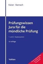 Prüfungswissen Jura für die