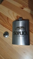 Flachmann Edelstahl Geschenk Soplica Logo 