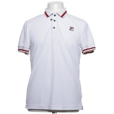 Fila, Poloshirt, Größe: 48, FBM 131110, Weiß/Rot, Polyester, Herren -5HG