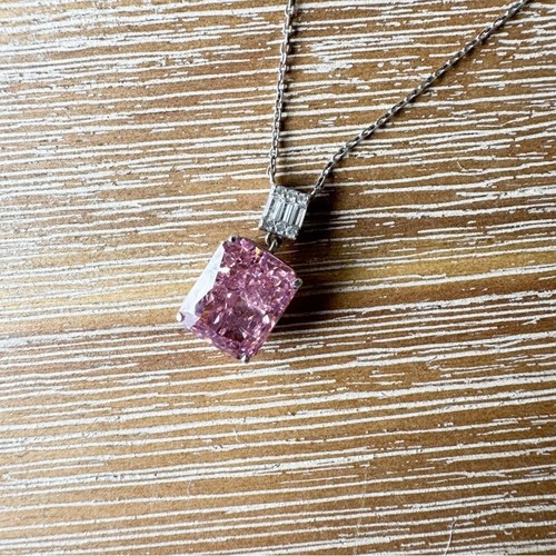 Elegante rosa halskette mit - elegante,