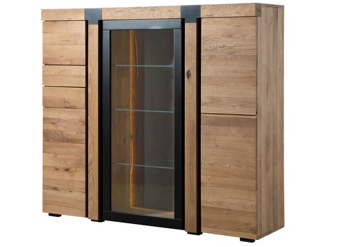 Highboard wildeiche 161x45x144 - highboard,