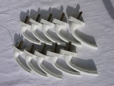 10x Fenstergriffe weiß, Abdeckung rund  Abstand Schrauben ca. 4,3 cm SIEHE FOTOS