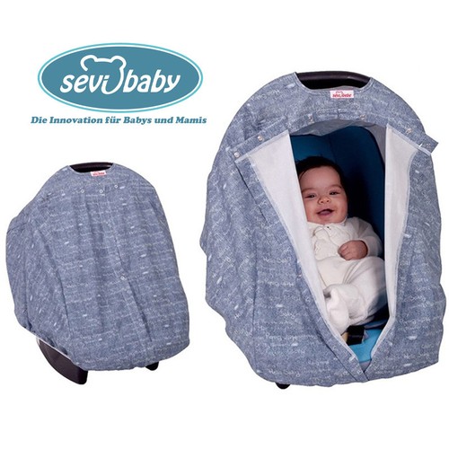Abdeckung babytuch jeans - babytuch,