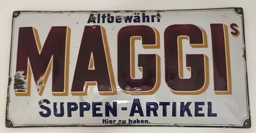 Emailschild original antik - emailschild,