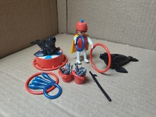 Playmobil Robbe Seehund schwarz 2x zu Seehundbecken 3135 Tierpark Tier Zoo