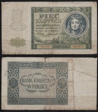 31656 banknote polen 5 - polen,,