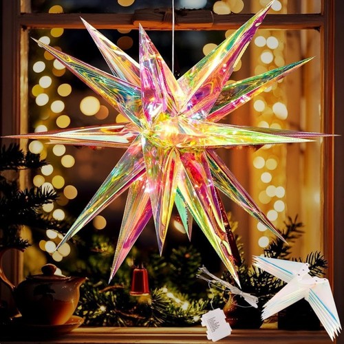 Strahlender weihnachtsstern - strahlender, 3d