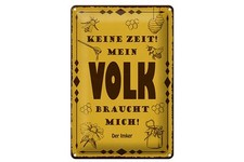 Blechschild 12x18cm gewölbt