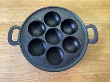 Gusseisen Form für Poffertjes oder Takoyaki für Grill, Backofen, Elektroherd