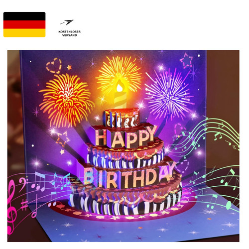 Feuerwerk geburtstagskarte - feuerwerk,