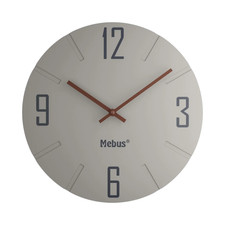 MEBUS Wanduhr Quarz Leise