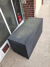 Auflagenbox / Aufbewahrungsbox / Gartenbox mit Rollen HBT 61x120x52cm