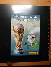 Bund Erinnerungsblatt Fußballweltmeister im  20. Jahrhundert Sonderstempel