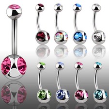 2er Set Bauchnabelpiercing