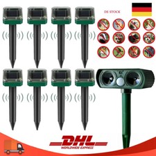 Solar Ultraschall Katzenschreck Marderschreck Tiervertreiber Hunde Vögel Abwehr