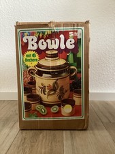 Rumtopf Bowle mit Deckel und 6